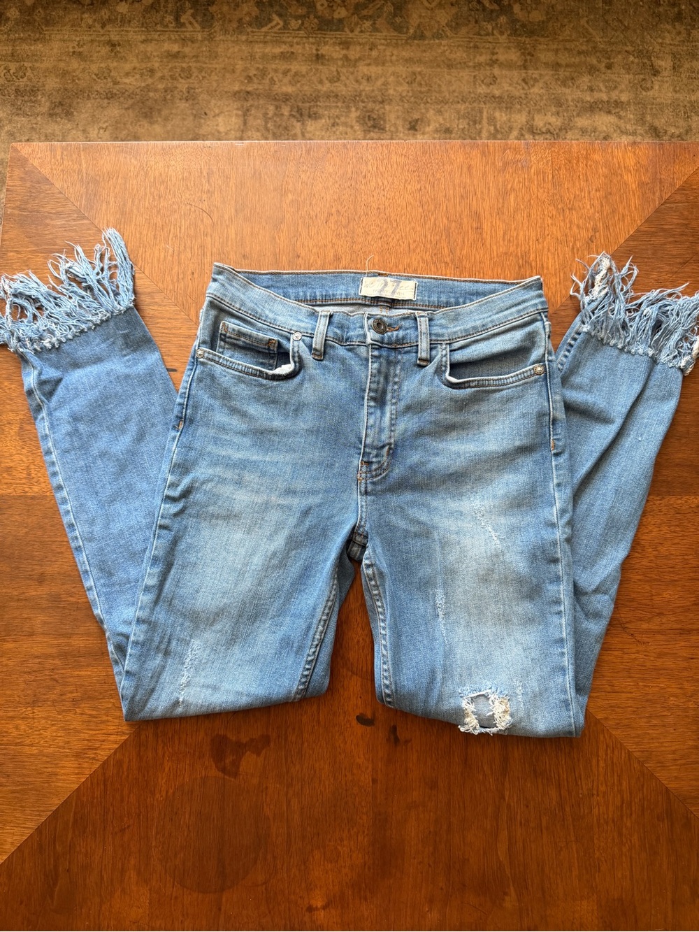 We The Free Great Heights Frayed Skinny Jeans